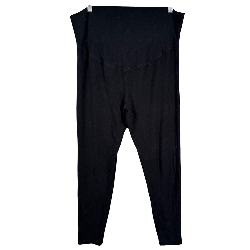 Boden Leggings Women Size 10 Black High Waisted Viscose Stretch BP027 Casual
